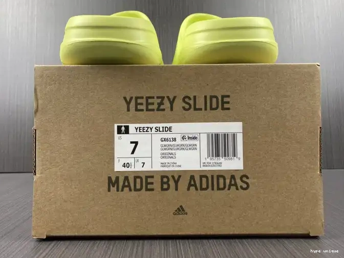 hype Yeezy Adidas GX6138 Slide Green 0622